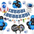 thumbnail image 1 of Kit de globos con diseño de astronautas, 37 unidades, confeti de lámina de látex, 1 of 4
