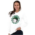 thumbnail image 5 of Betty Boop St Patricks Day Leprechaun Women's Long Sleeve T Shirt Brisco Brands M, 5 of 6