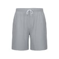 thumbnail image 6 of Zpzdpjkx Men's Plus Size Denim-Look Elastic Waist 5" Inseam Loose Straight Fit Casual Shorts with Pockets, 6 of 7