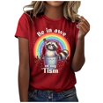 thumbnail image 1 of WEAIXIMIUNG T-Shirts Unis pour Femmes Pack T-Shirts Graphiques Vêtements d'Été Manches Courtes, 1 of 4