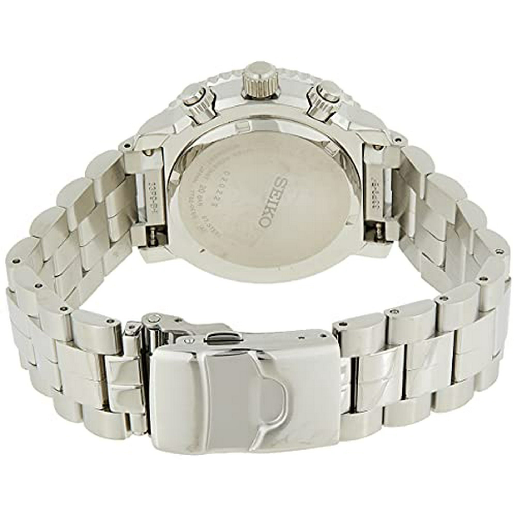 Seiko Men s SNA411 Flight Alarm Chronograph Watch Walmart