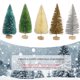 thumbnail image 5 of Matsuzay Mini árbol de pino navideño de de 8 piezas con base de para el hogar navideño Type7 NO7 Matsuzay HA001627-02, 5 of 6