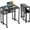 Black, variant on Small Folding Rolling Desk with Storage Shelf,24.8" Foldable Computer Desk with Wheels,Home Office Desk for Small Spaces,No Assembly Required
