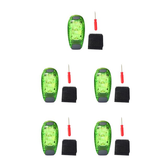 Naiovety Luz de advertencia Casco de ciclismo nocturno Luz LED Bicicleta Luz trasera Brazo para correr Luz modos Impermeable Noche Deportes Type2 NO2