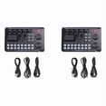 thumbnail image 1 of 2X F998 Sound Card Microphone Sound Audio Interface Mixer Sound Card Mixing Console Amplifier for Phone PC, 1 of 7
