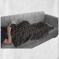 thumbnail image 5 of Rockets Soft Flannel Fleece Throw Blanket, Continuous Stars Space Galaxies Science Technology Engineer, Cozy Plush for Indoor and Outdoor Use, 50" x 60", Ruby Sea Green, by Ambesonne, 5 of 5