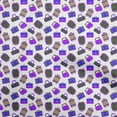 thumbnail image 1 of oneOone Polyester Spandex Gray Fabric Travel Sewing Material Print Fabric By The Yard 56 Inch Wide, 1 of 4
