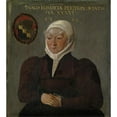 thumbnail image 3 of Abel Stimmer 12x13 Black Modern Framed Museum Art Print Titled - Portrait of Elisabeth Peyer of Working Hardhaps (1569), 3 of 5