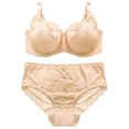 thumbnail image 2 of Conjuntos de bragas de cintura alta con sujetador, 2 piezas Conjunto de sujetador de encaje para mujer Conjunto de bragas de sujetador de lencería de encaje Probado profesionalmente, 2 of 5