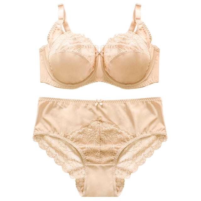 Conjuntos de bragas y sujetador para mujer, 2 uds., conjuntos de lencería de encaje, ropa interior acolchada cómoda para mujer
