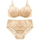 thumbnail image 3 of Conjuntos de sujetador y bragas de cintura alta, 2 piezas de sujetador y bragas para mujer, conjunto de ropa interior de encaje, conjunto de sujetador y bragas de rendimiento sólido, 3 of 5