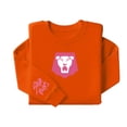 thumbnail image 1 of Pop cazadora para niña Boys Girls Fashion Round-Neck Sweatshirt Streetwear Soft Comfortable Long Sleeve Hoodie for Daily Wear Spring Fall Winter （Orange）, 1 of 2