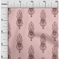 thumbnail image 2 of oneOone Cotton Poplin Light Pink Fabric Asian Floral Block Sewing Craft Projects Fabric Prints By Yard 42 Inch Wide, 2 of 4