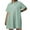 Green, variant on Lovskoo 2024 Women's Spring Summer Button Down Shirt Dresses Short Sleee Tunics Oversized Loose Blouse Dress with Pockets Dark Gray XL