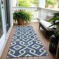 thumbnail image 6 of Addison Rugs Chantille Indoor/Outdoor Transitional Geometric Navy Washable Runner Rug, 2'3" x 7'6", 6 of 6