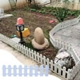 thumbnail image 5 of Decorative Garden Fence White PVC Border Edging for Flower Beds Lawn Landscaping - Easy Install Multipurpose Yard Decor Plant Protection(C), 5 of 6