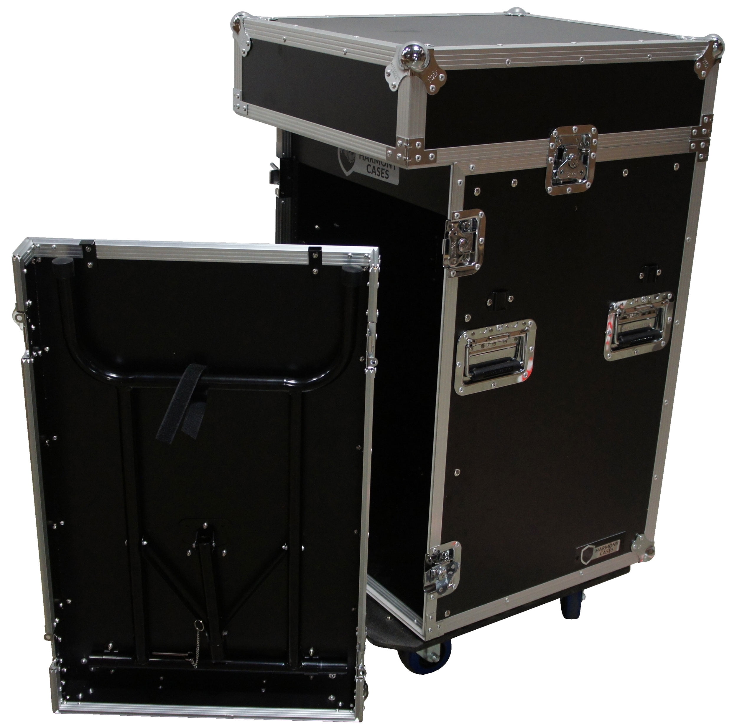 Harmony HC11M16UCT Flight 11U Slant Top Mixer Case 18U Vertical Rack with Table