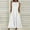 White, variant on Ichuanyi Summer Dresses Fashion Women Solid Comfy Summer O-Neck Ladies Pockets Sleeveless Dress