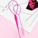 thumbnail image 2 of Guardurnaity 2 uds accesorios mágicos para el cabello buen DIY peinado para el cabello decoración de plástico para el cabello para mujeres Cuidado del cabello Rosa roja Guardurnaity CE0636-05B, 2 of 6