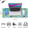 thumbnail image 5 of Long Mouse Pads for Desk,Light Blue Dinosaurs Celestial Pattern Desk Mats on Top Of Desks, Desk Mouse Pad Extra Large with 3mm Non-Slip Base and Stitched Edge for Gaming,Office,Work,Home 31.5"x11.8", 5 of 6