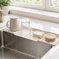 thumbnail image 6 of Silicone Faucet Splash Guard, Sloped Drainage Mat with Water Catcher, Non Slip Sink Mat for Kitchen Counter and Bathroom Vanity, 6 of 9