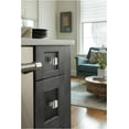 thumbnail image 3 of Amerock Bp36680 Overton 1-5/16" Square Cabinet Knob - Brushed Matte Black / Polished, 3 of 7