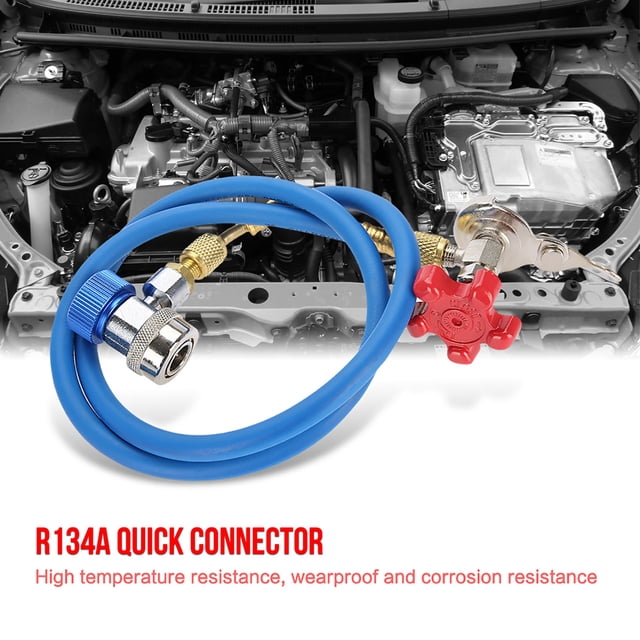 R134a Refrigerant Recharge Hose Gas Can Fitting Pipe Can Tap Replacement for R502 R-12 R-22 Refrigerant R134a Gas Refrigerant Recharge Hose