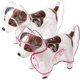 thumbnail image 1 of 2 piezas de impermeable para perros, ropa transparente para mascotas, poncho de lluvia con capucha, ropa impermeable para perros medianos S (rosado y blanco) YGWL, 1 of 3