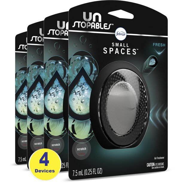 Febreze Small Spaces Unstopables Air Freshener Fresh, .25 fl. oz., Pack