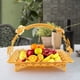 thumbnail image 3 of Bandeja de Servicio de 2 Piezas con Asa Bandeja de Frutas Multiusos Sala de Estar Decorativa, 3 of 6