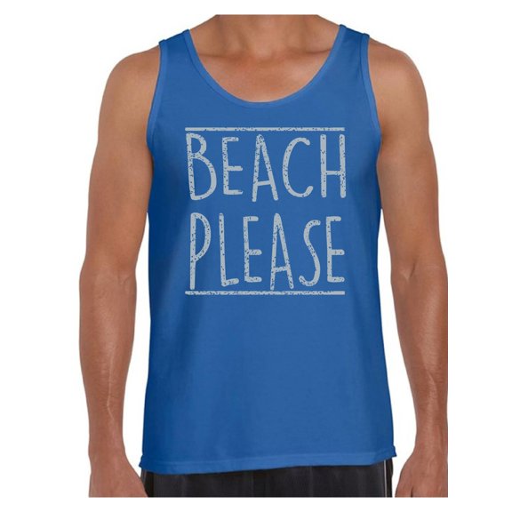 Awkward Styles Beach Please Men Tank Top Men's Vacation Tank Beach Muscle Shirt Hawaiian Outfit for Men Summer Vibes Tshirt Summer Vacation Shirts Vacay T-Shirt Travel Tshirt Hawaiian Party Outfit