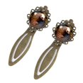 thumbnail image 2 of Pangolin Elegant Vintage Copper-Colored Lace Bookmarks Set of 2 - Stainless Steel Book Markers for Gifts, Readers, and Book Lovers, 2 of 5