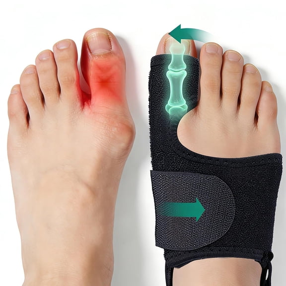 Big Toe Straightener Bunion Corrector, Bunion Splint for Hallux Valgus Pain Relief for Women & Men, Adjustable Foot Bunion Corrector, Night Bunion Splint Brace【2 Pack 】