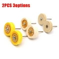 thumbnail image 2 of 2XWhite Yellow Shape Handle Mirror Polishing Cotton T Style Polish Buffing Wheel, 2 of 5