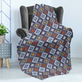 thumbnail image 4 of Tribal Soft Flannel Fleece Throw Blanket, Mexican Traditional Motifs Native Cultural Line Art Design Geometrical Abstract, Cozy Plush for Indoor and Outdoor Use, 60" x 80", Multicolor, by Ambesonne, 4 of 5