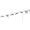 thumbnail image 3 of Nexgen 132" Non-Adjustable Single Traverse Curtain Rod in Black with Endcap, 3 of 5