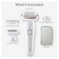 thumbnail image 2 of Braun Silk-épil 9 Pivoting Head, Wet and Dry Epilator, Includes Shaver Head and Trimmer Comb, 1pk, SES9-030, 2 of 13