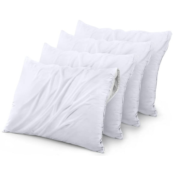 Protectores de almohada Utopia Bedding, impermeables, estándar, paquete de 4