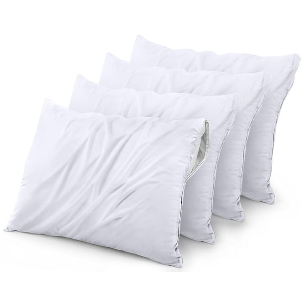 Protectores de almohada Utopia Bedding, impermeables, tamaño king, 4 unidades