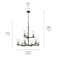 thumbnail image 5 of 44014OZ Kichler Lighting Crosby - 9 Light Chandelier-32.5 Inches Tall and 32.25 Inches Wide-Olde Bronze Finish, 5 of 5