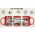 thumbnail image 3 of Printtoo PersonalizedPhotoCollage CoffeeMugOur Family Custom Picture Ceramic CupDishwasher & Microwave Safe- 11 Oz -Red, 3 of 6
