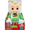 CoComelon Snack Time JJ Plush Doll - Features JJ Doll with Red Apple Plush - Plays Sounds, Phrases, and Clips of ‘Yes Yes Vegetables Song’ - Toys for Kids, Toddlers and Preschoolers