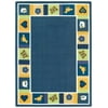 Joy Carpets 1537-01 Baby Blues Just for Kids Rug 5-ft 4-in Round