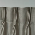 thumbnail image 5 of Exclusive Home Loha Light Filtering Pinch Pleat Curtain Panel Pair, 84" Length, Beige, 5 of 6