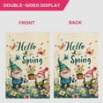 thumbnail image 4 of Hello Spring Adorable gnomes butterflies flowers Spring Garden Flag Vertical Double Sided Spring Summer Garden Flag Seasonal Rustic Yard Lawn Outdoor Decor 12.5x18" style 3, 4 of 4