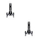 thumbnail image 4 of Naiovety Soporte de acrílico para cuadros, soporte para encimera, protección a prueba de polvo, soporte para libros, caballete de mesa, decoración de Negro 2piezas Naiovety CBP201772, 4 of 5