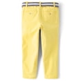 thumbnail image 3 of Pantalones chinos de sarga con cinturón Gymboree, amarillo sol, para niños pequeños de 4 años, 3 of 3