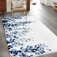 thumbnail image 3 of Blue Eucalyptus Leaves Area Rug 4'x6', Weeping Botanical Watercolor Washable Non-Slip Rugs, Low Pile Large Carpet for Living Room Bedroom Dining Room Kitchen Office Indoor Mat, 3 of 9