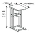 thumbnail image 6 of Casual Contemporary Living Solid Acacia C Table with Storage Tray- Natural, 6 of 6