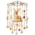 thumbnail image 2 of Fall Acrylic Suncatcher Wind Chime - Stained Glass Animal Hanging Ornament with Chimes, Fall Decor for Window Garden Yard Patio, Rabbit Style, 2 of 7